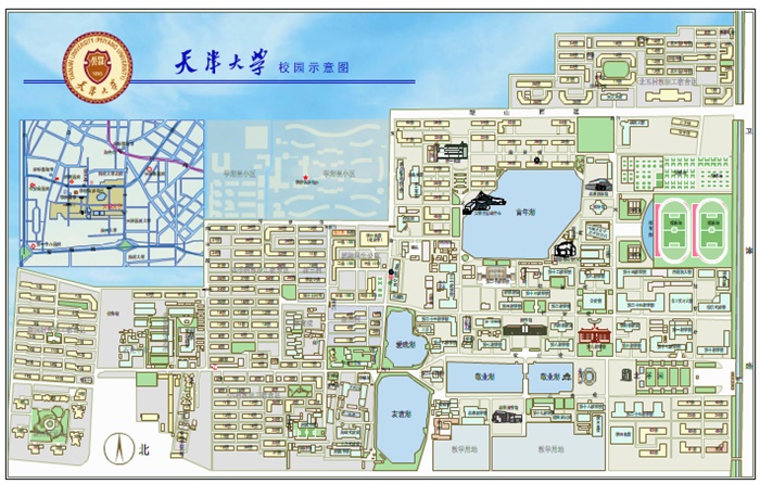 天津大學(xué)校園地圖